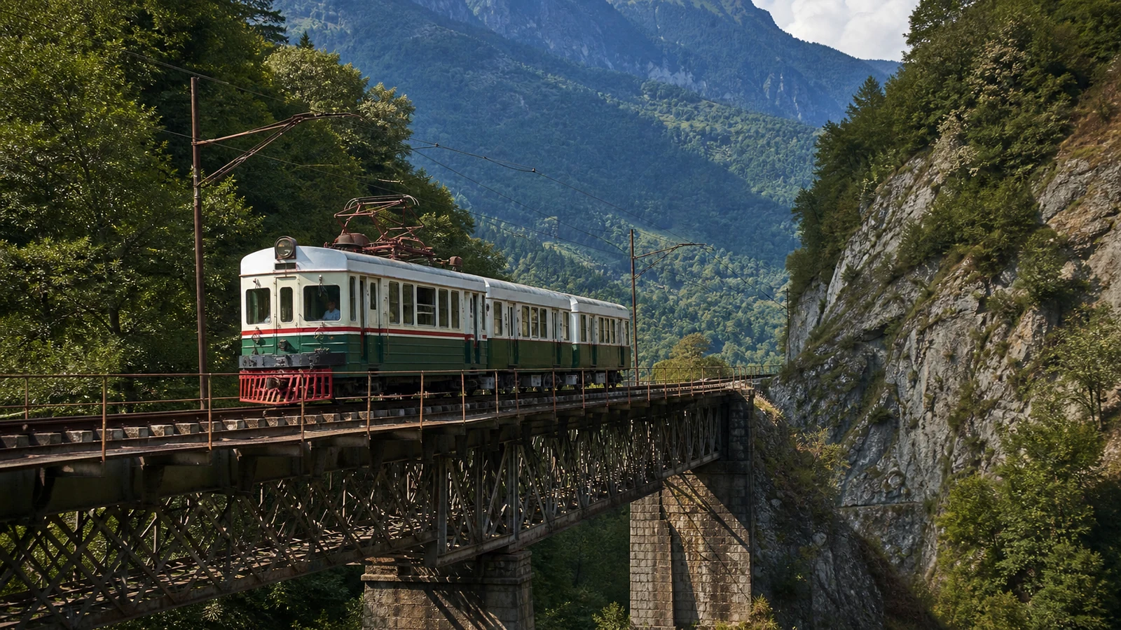The Kukushka narrow-gauge railway and the Tsagveri bridge — 4