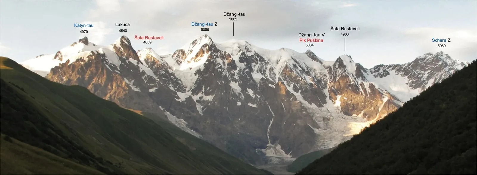 Shkhara Glacier and Lamaria — 3